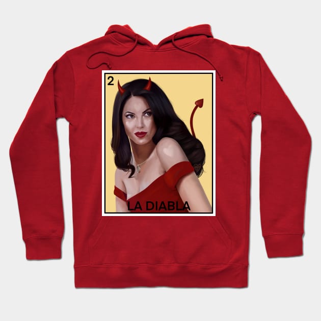 Rubi La Diabla Lotería Hoodie by thelamehuman